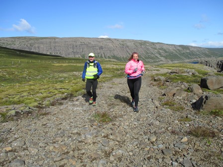 Í fjallvegahlaupum er alltaf gaman og alltaf gott veður (ja, nema kannski stundum). Þessi mynd er tekin í Gervidal á leið upp á Skálmardalsheiði í ágúst 2014.